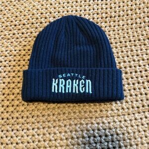 Seattle Kraken Navy Blue Beanie